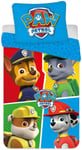 Paw Patrol sängkläder - 140x200 cm - Team Paw Patrol - Vändbart bäddset - 100% bomull