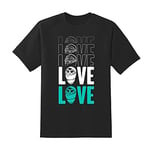 Numskull Official Destiny 2 'Fallen in Love' Glow in The Dark T-Shirt Medium - Official Destiny 2 Merchandise Black