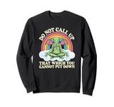 Cthulhu Mythos Quote, Retro Yoga Cthulhu Sweatshirt