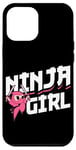 Coque pour iPhone 12 Pro Max Ninja Girl Fierce Warrior Design