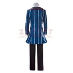 Hazbin Cosplay Hotelli Vox Cosplay Puku Univormu Puku Asu Miehet Halloween Carnival Jouluasut Sininen Punainen Puku Cosplay