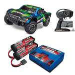 Traxxas 68277-4 Slash 4x4 Clipless VXL Ultimate 1/10 SC RTR + TRX-3S Set Green