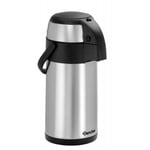 Thermos à Pompe 3 L Double Paroi - Bartscher -  - Plastique3 170x170x375mm 375 Gris Et Noir