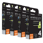 16 X PILES Rechargeables Panasonic Eneloop PRO AA 2500mAh HR6 Ni-MH BK-3HCDE