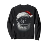 Santa Claus Black Xmas Santa Afro African American Proud Sweatshirt