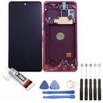 VITRE+ECRAN LCD POUR  CHASSIS GALAXY NOTE 10 LITE SM-N770F 6.7 ROUGE OUTILS