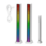 MAGIC SELECT 2x Barre Lumineuse de Rythme Musical. Lumières LED RVB Multicolores. Lampe d'ambiance Musicale. Bande de 32 Lumières LED avec 18 Modes de Couleur, pour Salle de Jeux, PC, TV, Voiture.