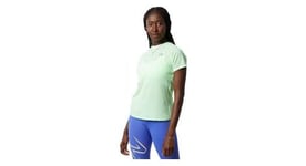 Maillot manches courtes new balance impact run vert femme