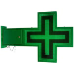 Barcelona Led - Croix de pharmacie led verte monochrome programmable P16 -