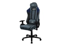 Aerocool Duke - Stol - Ergonomisk - Armlener - T-Formet - Tipping - Roterende - Mikrofiber, Kullstoff-Fiber, Leatherette, Semsket, Høydensitetsskumplast, Premiestoff - Stålblå