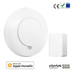 détecteur de fumée intelligent connecté,détecteur d'incendie sans fil,fonctionne avec Apple HomeKit APP télécommande avec SmartThings - Type With Hub Version