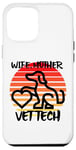 Coque pour iPhone 12 Pro Max Wife Mother Vet Tch, vétérinaire, famille, chien, chat, animal de compagnie