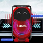 Cell Phone Charger Holder 10W Fast Charging Car Wireless Charger Non Slip Rubber