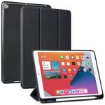 iPad 10,2- case (9:e generationen 2021) & (8:e generationen 2020) & (7:e 2019) Autov?ckning/s?mnfunktion Cover skal