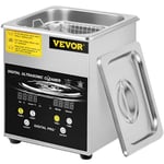 Digital Ultrasonic Cleaner-VEVOR- 2 L, 100 W värme, 60 W ultraljud, ultraljudsbricka med värme och timer