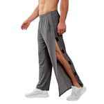 PINSPARK Pantalon de Jogging Pantalon de Sport Long pour Homme Pantalon d'entraînement en Coton Pantalon de survêtement Ample Pantalon de rééducation Pantalon détachable Fermeture Velcro latérale