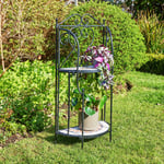 Sunflower Mosaic Metal Plant Stand