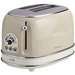 Ariete Toaster 2 Slices Stainless Steel Vintage 810W Beige