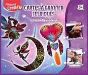 Maped Creativ - Coffret de Cartes à Gratter Féerique et Attrape-Rêves - 6 Cartes