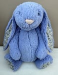 Jellycat Medium Bashful Bluebell Blossom Bunny Soft Baby Toy Comforter Purple