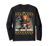 Mad Hatter Men Women Boys Girls Alice in Wonderland Long Sleeve T-Shirt