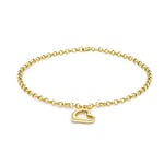 Carissima Gold - Maille Jaseron Bracelet Femme - 9 cts Or 375/1000 Or Jaune