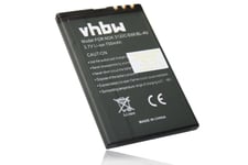 Vhbw Li-Ion Batterie 700mah (3.7v) Pour Portable Smartphone Téléphone Telekom Speedphone 700 Comme Bl-4u, N4u85t, Mp-S-V.