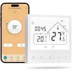 CSPARKV Thermostat Connecté Tuya, Thermostat WiFi pour Chaudière/Chauffage électrique au Sol, Compatible avec Amazon Alexa et Google Home, Voix et