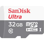 Flashminneskort - SANDISK - Ultra MicroSDHC 32GB UHS-I - Klass 10 - Upp till 80 MB/s