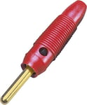 BKL Electronic 072149/G Fiche banane mâle, droit Ø de la broche: 4 mm rouge 1 pc(s)