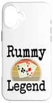 iPhone 16 Plus Funny Rummy Legend Card Game Winner Winning Game Night Dad Case