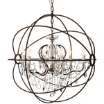 Artwood - Rome Crystal Taklampa L Antique