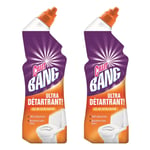 CILLIT BANG Lot de 2 Gels WC Nettoyant Surpuissant Ultra D¿tartrant - 750 ml