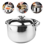 Stainless Steel Cooking Pot Casserole Soup Sauce Pans Stockpot Stew