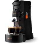 Philips SENSEO Select Machine à café à dosettes, Intensity Plus, Crema Plus, Sauge, Une ou deux tasses à la fois, Bec verseur métallique ajustable (CSA240/61)