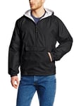 Charles River Apparel Wind & Water-Resistant Pullover Rain Jacket (Reg/Ext Sizes) - black - S