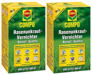 Désherbant Pelouse Gazon Mauvaise Herbe Jardin Herbicide Puissant Compo 2X400ml