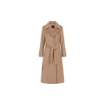 Cashmere Coat W Clareta Belt Long, Light Camel