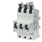 Siemens 5SP38502 Disjoncteur principal (SHU) 3 x 1 pôle E 50 A 230/400 V Montage sur rails collecteurs 40 mm