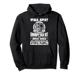 Biker Skull Walk Away Grumpy Old Git Motorcycle Men Women Pullover Hoodie