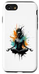 Coque pour iPhone SE (2020) / 7 / 8 Motif de méditation de yoga, formation de yoga, entraîneur