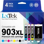 903Xl Cartouches D'Encre 903 Xl Compatible Pour Hp 903 903Xl 903 Xl Pour Hp Officejet 6950 6951 Officejet Pro 6960 6970 6974 All-In-One Imprimant (Noir/Cyan/Magenta/Jaune,4Pack)