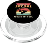 Born To Jet Ski Rider Water Sports Retro Jetski Jet Skiing PopSockets PopGrip for MagSafe