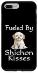 Coque pour iPhone 7 Plus/8 Plus Funny Fueled By Shichon Kisses, chiot, amoureux des chiens, maman et papa