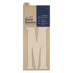 Papermania Lettre adhésive en Bois Bare Basics - M