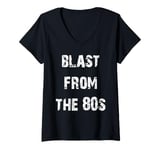 Womens Blast From The 80s Fun Eighties V-Neck T-Shirt