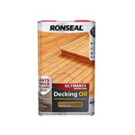 Ronseal 37299 Ultimate Protection Decking Oil Natural Oak 5 litre