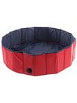 FLAMINGO Doggy Splash Pool Blue/Red M - 120X30