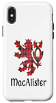 Coque pour iPhone X/XS Clan MacAlister Tartan Nom de famille écossais Scotland