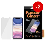 iPhone 11 / XR PanzerGlass Standard Fit Skærmbeskyttelse - Gennemsigtig - 2. stk